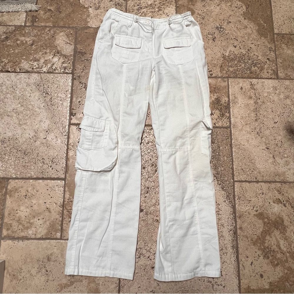 Brandy Melville White Cargo Pants